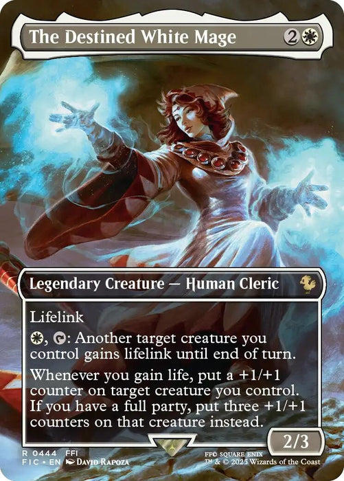 Image for The Destined White Mage (Borderless) (444) [FINAL FANTASY] - Magic: The Gathering