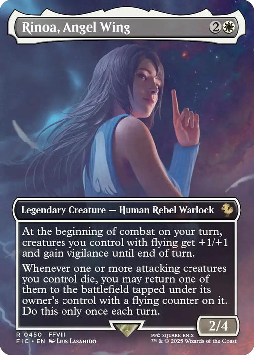 Image for Rinoa, Angel Wing (Borderless) (450) (Foil) [FINAL FANTASY] - Magic: The Gathering