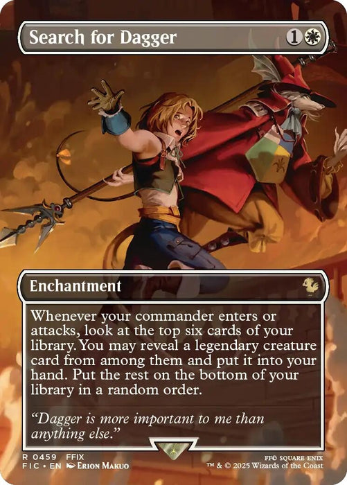 Image for Search for Dagger (Borderless) (459) [FINAL FANTASY] - Magic: The Gathering