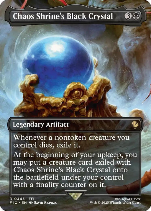 Image for Chaos Shrine's Black Crystal (Borderless) (445) (Foil) [FINAL FANTASY] - Magic: The Gathering