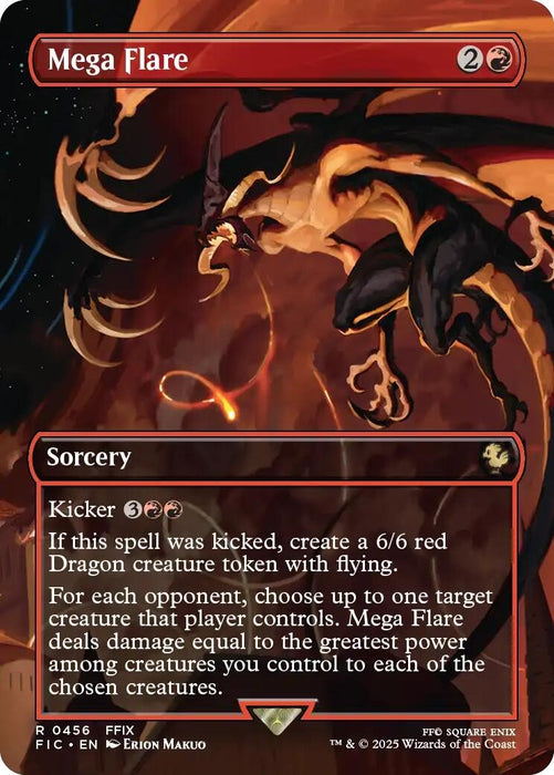 Image for Mega Flare (Borderless) (456) (Foil) [FINAL FANTASY] - Magic: The Gathering