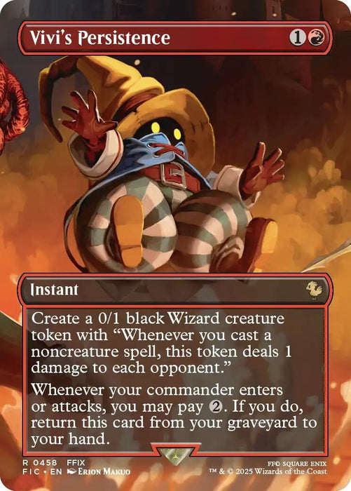 Image for Vivi's Persistence (Borderless) (458) (Foil) [FINAL FANTASY] - Magic: The Gathering