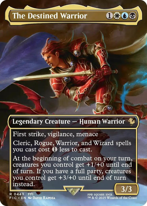Image for The Destined Warrior (Borderless) (443) [FINAL FANTASY] - Magic: The Gathering