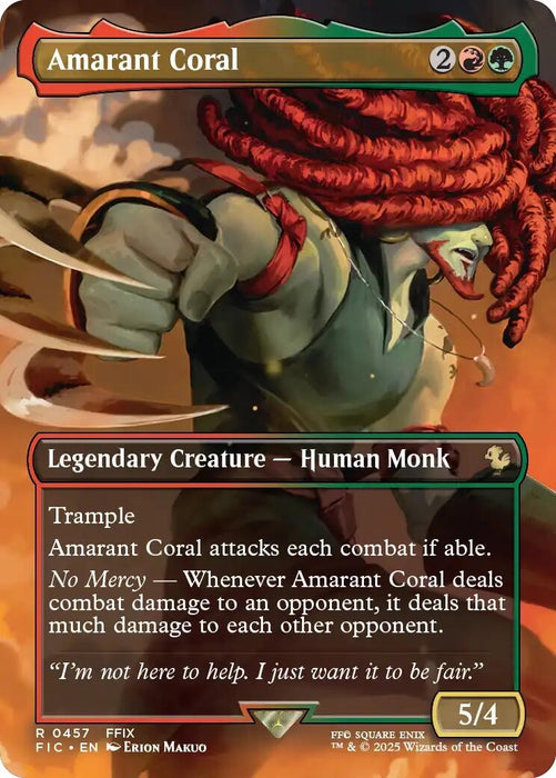 Image for Amarant Coral (Borderless) (457) (Foil) [FINAL FANTASY] - Magic: The Gathering