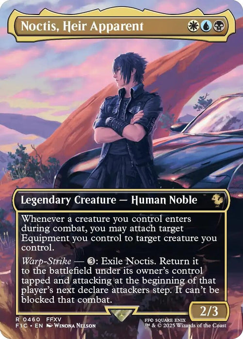 Image for Noctis, Heir Apparent (Borderless) (460) (Foil) [FINAL FANTASY] - Magic: The Gathering
