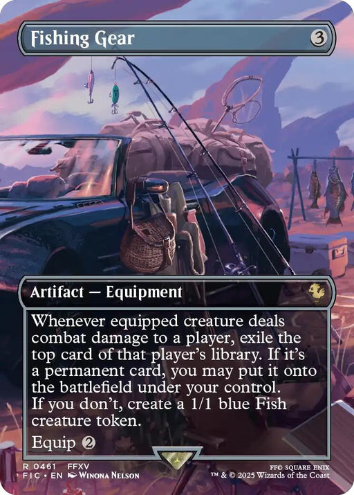 Image for Fishing Gear (Borderless) (461) (Foil) [FINAL FANTASY] - Magic: The Gathering