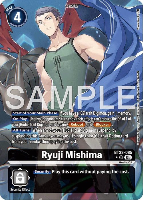 Ryuji Mishima (Alternate Art) (BT23-085 SR) (Foil) [Hackers' Slumber]