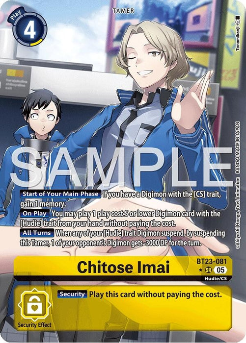 Chitose Imai (Alternate Art) (BT23-081 SR) (Foil) [Hackers' Slumber]