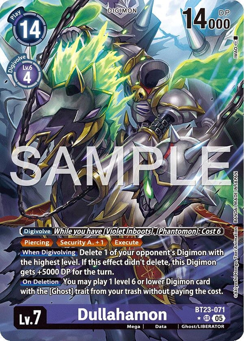 Dullahamon (Alternate Art) (BT23-071 SR) (Foil) [Hackers' Slumber]