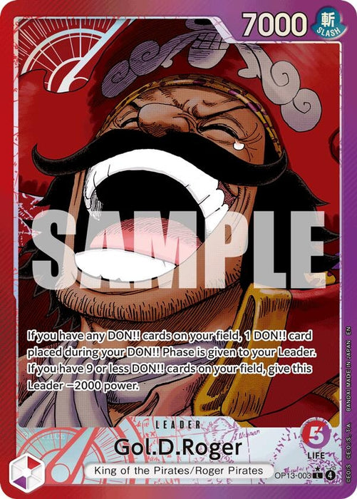 Image for Gol.D.Roger (003) (Alternate Art) (OP13-003) (Foil) [Carrying On His Will] - One Piece Card Game