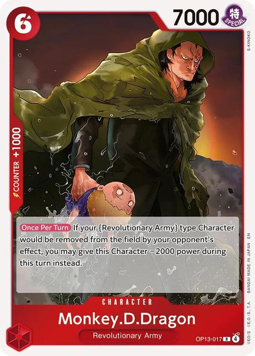 Image for Monkey.D.Dragon (OP13-017) (Foil) [Carrying On His Will] - One Piece Card Game