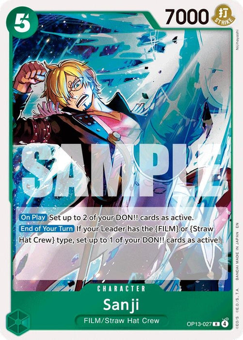 Image for Sanji (OP13-027) (Foil) [Carrying On His Will] - One Piece Card Game