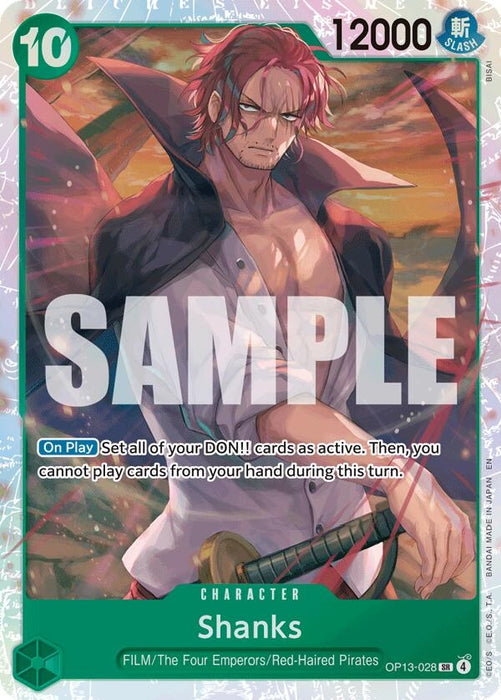 Image for Shanks (028) (OP13-028) (Foil) [Carrying On His Will] - One Piece Card Game