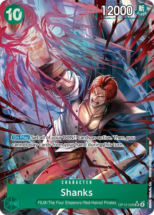 Image for Shanks (028) (Alternate Art) (OP13-028) (Foil) [Carrying On His Will] - One Piece Card Game