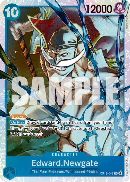 Image for Edward.Newgate (OP13-042) (Foil) [Carrying On His Will] - One Piece Card Game