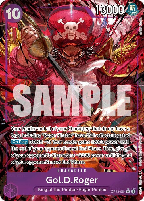 Image for Gol.D.Roger (064) (Alternate Art) (OP13-064) (Foil) [Carrying On His Will] - One Piece Card Game