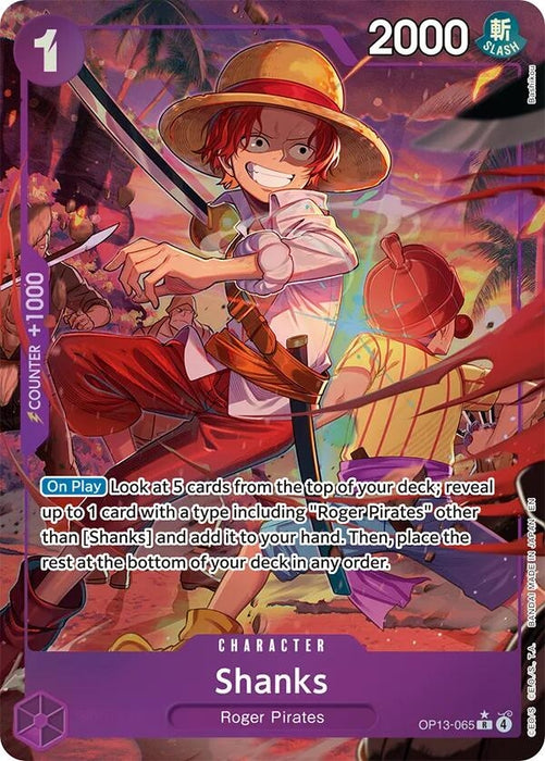 Shanks (065) (Alternate Art) (OP13-065) (Foil) [Carrying On His Will]