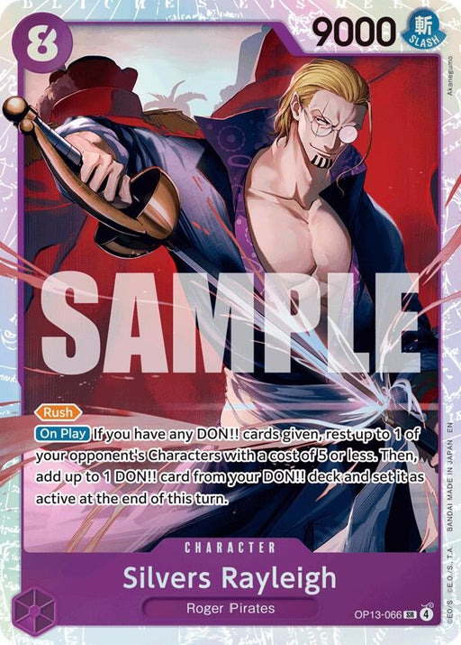 Image for Silvers Rayleigh (OP13-066) (Foil) [Carrying On His Will] - One Piece Card Game