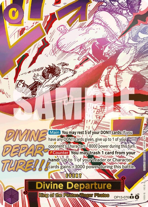 Image for Divine Departure (Alternate Art) (OP13-076) (Foil) [Carrying On His Will] - One Piece Card Game