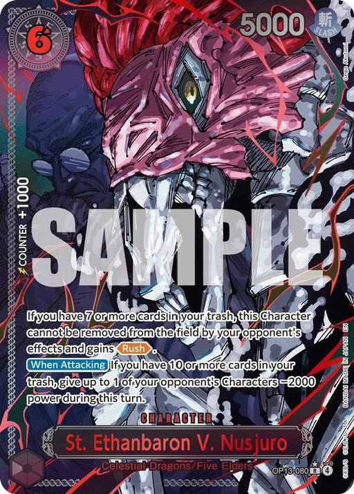 Image for St. Ethanbaron V. Nusjuro (Parallel) (OP13-080) (Foil) [Carrying On His Will] - One Piece Card Game