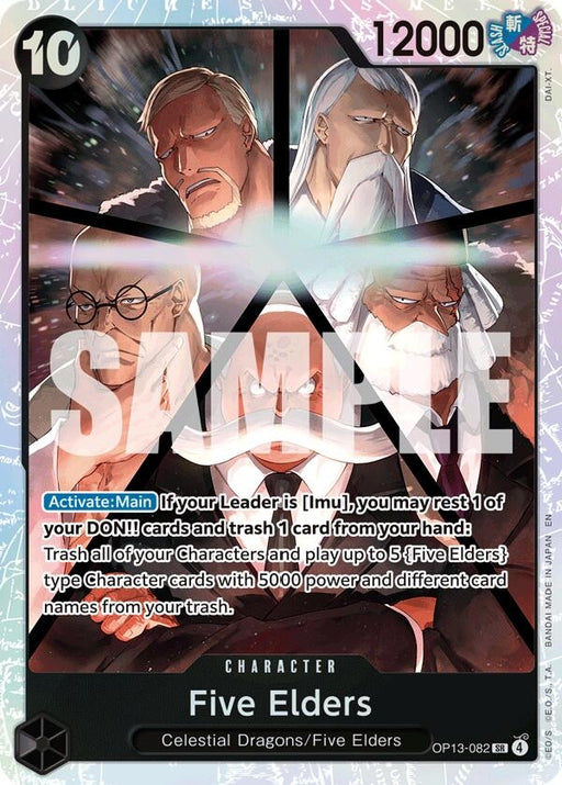 Image for Five Elders (OP13-082) (Foil) [Carrying On His Will] - One Piece Card Game