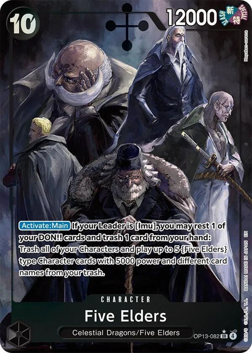 Image for Five Elders (Alternate Art) (OP13-082) (Foil) [Carrying On His Will] - One Piece Card Game