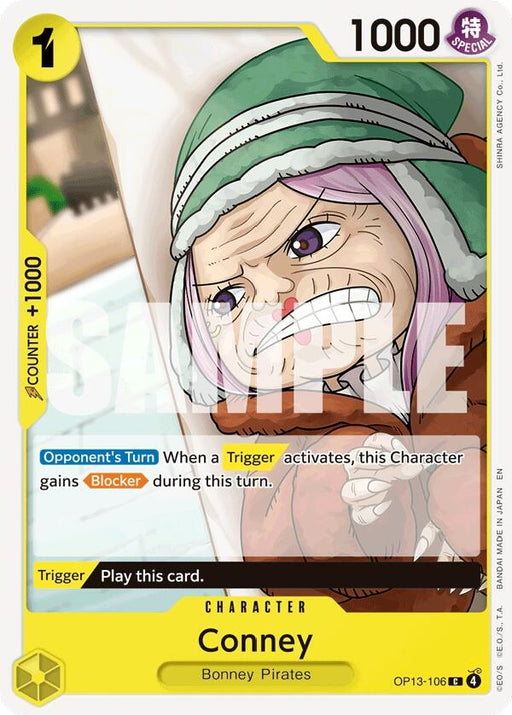 Image for Conney (OP13-106) [Carrying On His Will] - One Piece Card Game