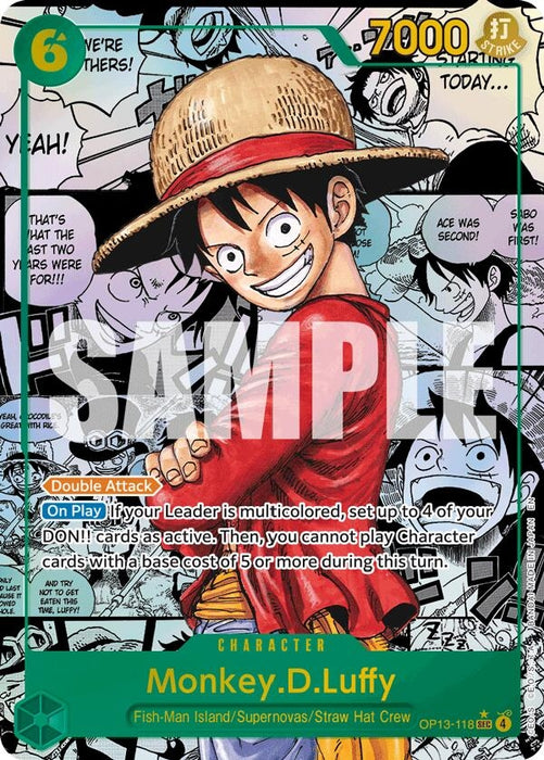 Monkey.D.Luffy (118) (Super Alternate Art) (OP13-118) (Foil) [Carrying On His Will]