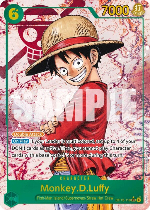 Image for Monkey.D.Luffy (118) (Parallel) (OP13-118) (Foil) [Carrying On His Will] - One Piece Card Game