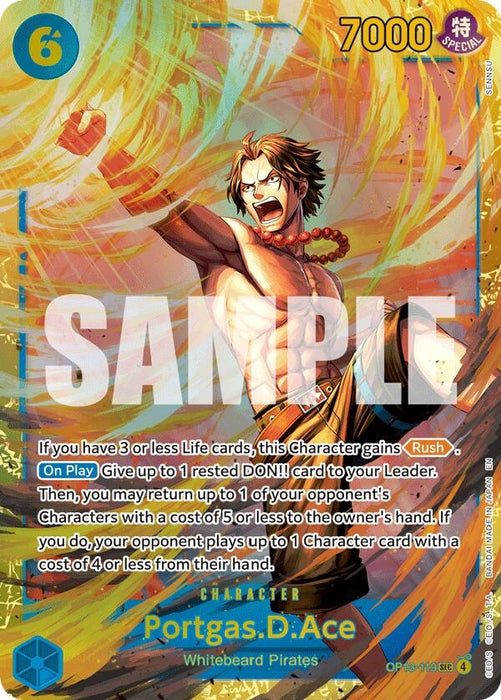 Image for Portgas.D.Ace (119) (OP13-119) (Foil) [Carrying On His Will] - One Piece Card Game