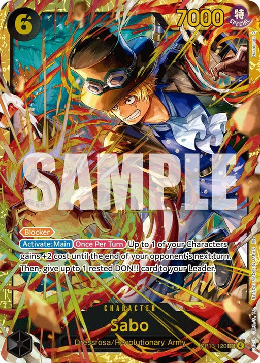 Image for Sabo (120) (OP13-120) (Foil) [Carrying On His Will] - One Piece Card Game