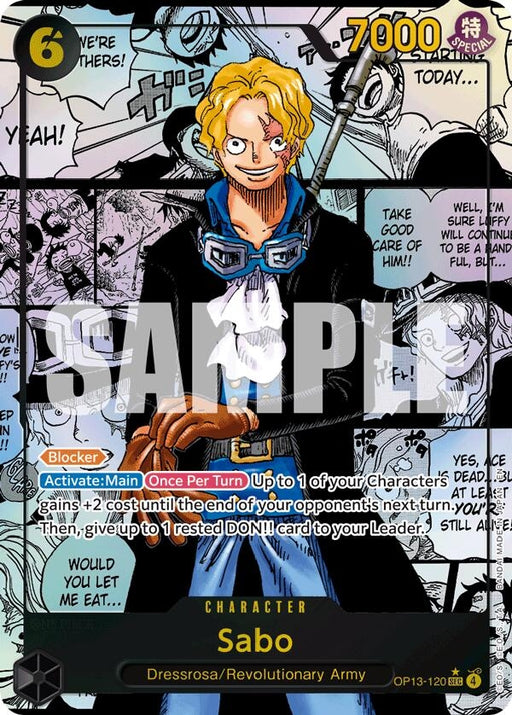 Image for Sabo (120) (Super Alternate Art) (OP13-120) (Foil) [Carrying On His Will] - One Piece Card Game