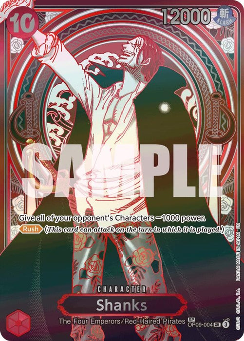 Image for Shanks - OP09-004 (SP) (Silver) (OP09-004) (Foil) [Carrying On His Will] - One Piece Card Game