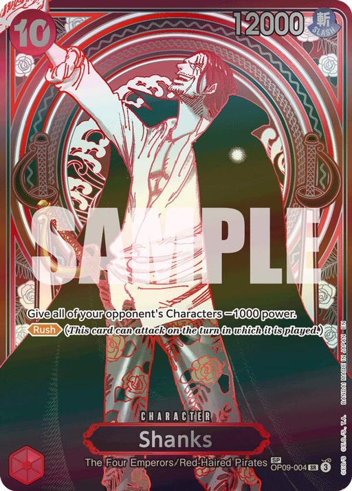 Image for Shanks - OP09-004 (SP) (Silver) (OP09-004) (Foil) [Carrying On His Will] - One Piece Card Game