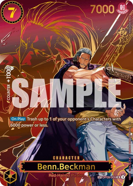 Image for Benn.Beckman (SP) (OP09-009) (Foil) [Carrying On His Will] - One Piece Card Game