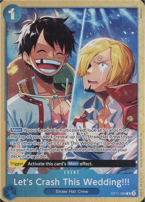 Let's Crash This Wedding!!! (Premium Card Collection -Best Selection Vol. 5-) (OP11-060) (Foil) [One Piece Promotion Cards]