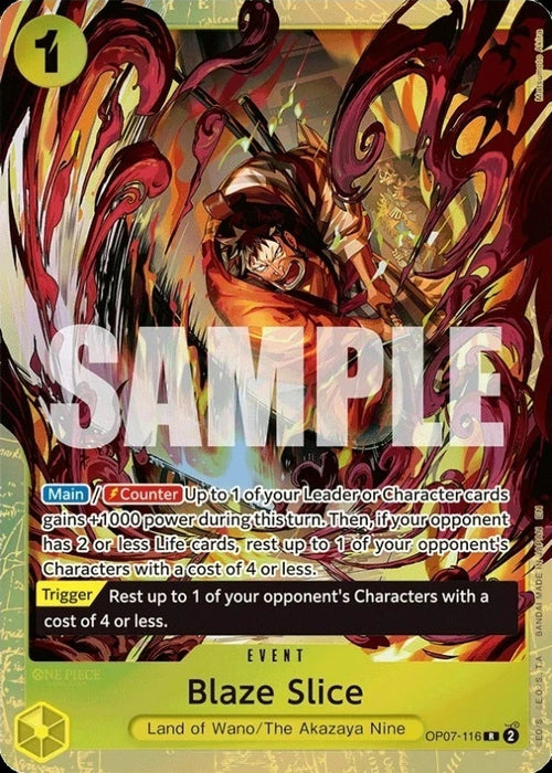 Blaze Slice (Premium Card Collection -Best Selection Vol. 5-) (OP07-116) (Foil) [One Piece Promotion Cards]
