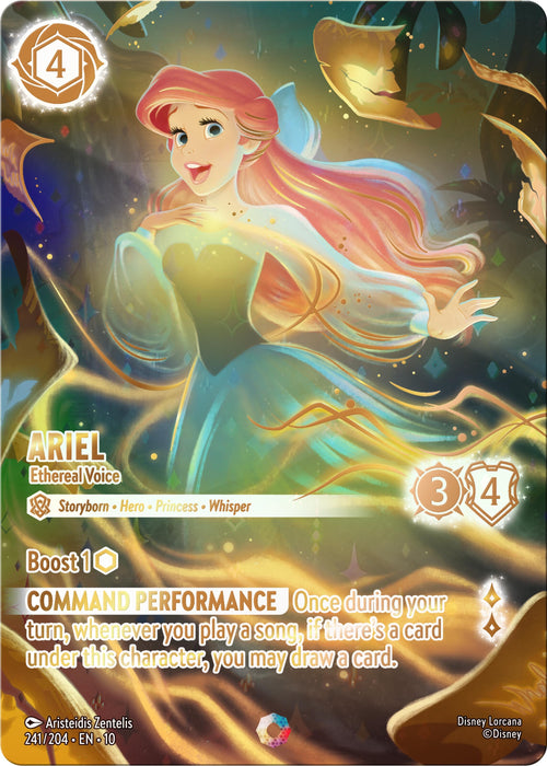Image for Ariel - Ethereal Voice (Iconic) (241/204) (Holofoil) [Whispers in the Well] - Disney Lorcana