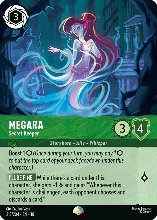 Image for Megara - Secret Keeper (Epic) (213/204) (Holofoil) [Whispers in the Well] - Disney Lorcana