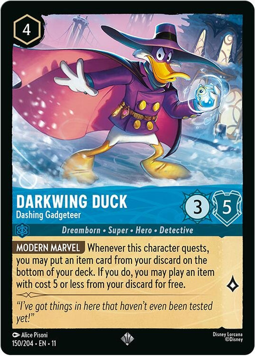 Image for Darkwing Duck - Dashing Gadgeteer (150/204) (Cold Foil) [Winterspell] - Disney Lorcana