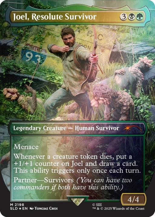 Image for Joel, Resolute Survivor (Rainbow Foil) (2198) (Foil) [Secret Lair Drop Series] - Magic: The Gathering