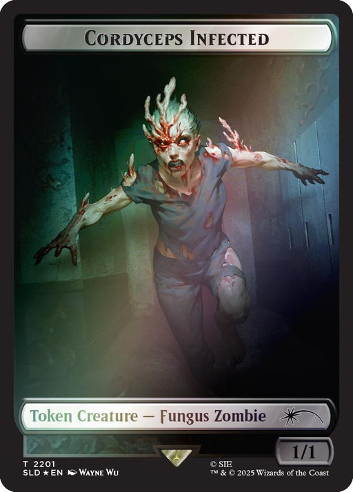 Image for Cordyceps Infected Token (2201) (Rainbow Foil) (2201) (Foil) [Secret Lair Drop Series] - Magic: The Gathering
