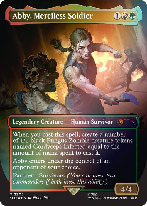 Image for Abby, Merciless Soldier (Rainbow Foil) (2202) (Foil) [Secret Lair Drop Series] - Magic: The Gathering