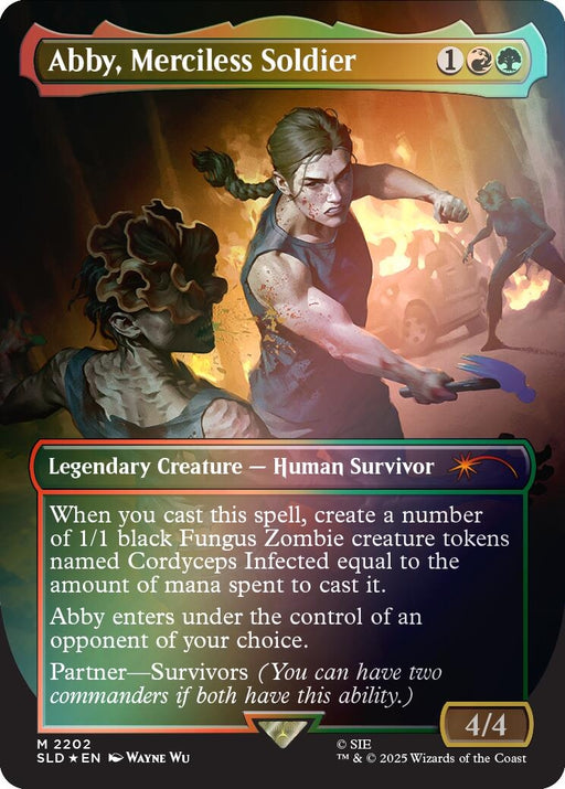 Image for Abby, Merciless Soldier (Rainbow Foil) (2202) (Foil) [Secret Lair Drop Series] - Magic: The Gathering