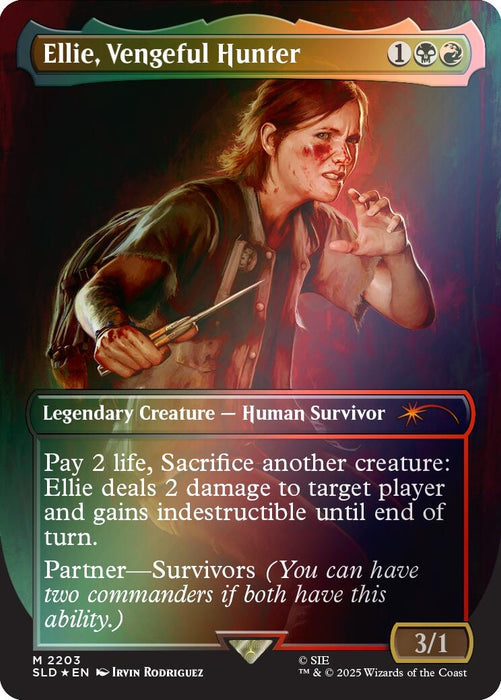 Image for Ellie, Vengeful Hunter (Rainbow Foil) (2203) (Foil) [Secret Lair Drop Series] - Magic: The Gathering