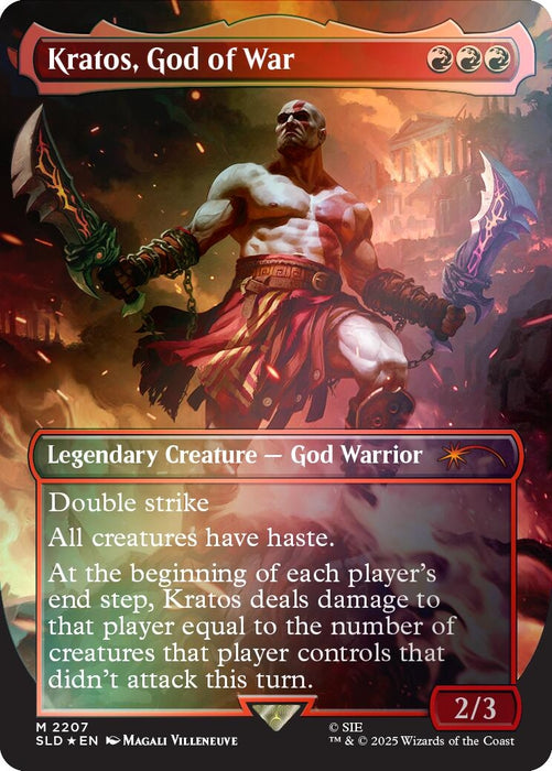 Image for Kratos, God of War (Rainbow Foil) (2207) (Foil) [Secret Lair Drop Series] - Magic: The Gathering