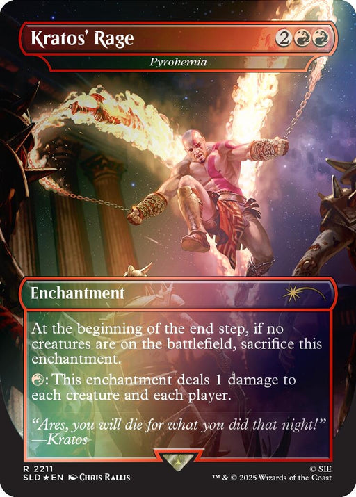 Image for Kratos' Rage - Pyrohemia (Rainbow Foil) (2211) (Foil) [Secret Lair Drop Series] - Magic: The Gathering