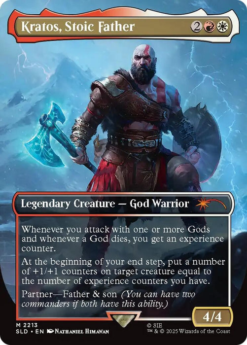 Image for Kratos, Stoic Father (2213) (Foil) [Secret Lair Drop Series] - Magic: The Gathering