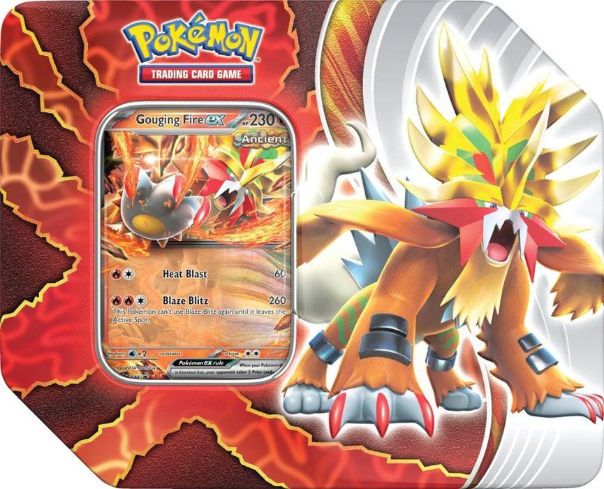 Pokemon - Paradox Destinies Tins - Gouging Fire