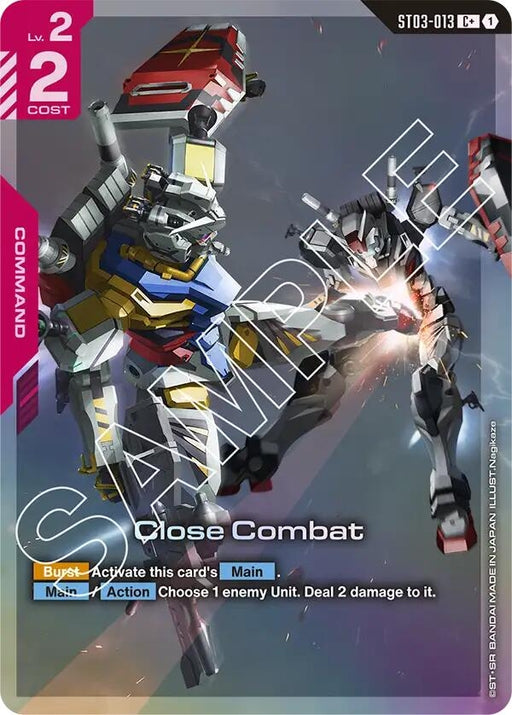 Image for Close Combat (C+) (ST03-013) (Holofoil) [Starter Deck 06: Clan Unity] - Gundam Card Game